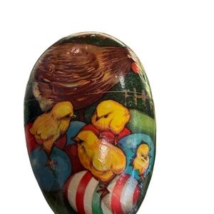 Vintage German Paper Mache Easter Egg